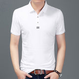 2019 New Fashion Brand Designer Summer Polo Shirt Men Top Grade Slim Fit Short Sleeve Solid Color Poloshirt Casual Mens Clothing - one46.com.au