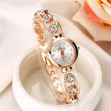 Ladies Elegant Wrist Watches Women Bracelet Rhinestones Analog Quartz Watch Women's Crystal Small Dial Watch Reloj #B - one46.com.au