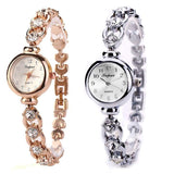 Ladies Elegant Wrist Watches Women Bracelet Rhinestones Analog Quartz Watch Women's Crystal Small Dial Watch Reloj #B - one46.com.au