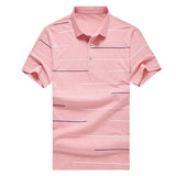 2019 New Fashion Brand Designer Polo Shirts Men's Top Grade Summer Short Sleeve Slim Fit Striped Poloshirt Casual Mens Clothing - one46.com.au