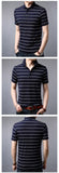 2019 New Fashion Brand Summer Polo Shirt Men Top Grade Striped Slim Fit Short Sleeve Boyfriend Gift Polos Casual Men Clothes - one46.com.au