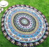 Newest Arrivals faroot 2018 Boho Tapestry Beach Throw Towel Mandala Round Indian Hippie Mat Picnic Blanket - one46.com.au