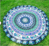 Newest Arrivals faroot 2018 Boho Tapestry Beach Throw Towel Mandala Round Indian Hippie Mat Picnic Blanket - one46.com.au