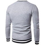 TANGNEST Black White Stitching Color Matching Breathable Layer Men's Hoodie Casual V-neck Long-Sleeved Sweatershirt Men MWW1430 - one46.com.au