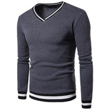 TANGNEST Black White Stitching Color Matching Breathable Layer Men's Hoodie Casual V-neck Long-Sleeved Sweatershirt Men MWW1430 - one46.com.au