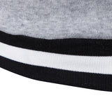 TANGNEST Black White Stitching Color Matching Breathable Layer Men's Hoodie Casual V-neck Long-Sleeved Sweatershirt Men MWW1430 - one46.com.au