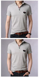 2019 New Fashion Brand Clothes Polo Shirts Men Solid Color Summer Slim Fit Short Sleeve Mercerized Cotton boy Casual Men Clothes - one46.com.au