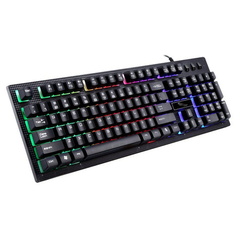 G20 USB Wired Mechanical Keyboard Suspended with led RGB Colorful Backlight Gaming Keyboard Waterproof For PC Computer Gamer - one46.com.au