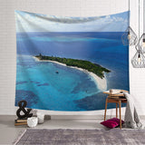 Sea Beach Tree Tapestry Wall Hanging Wall Tapestry Blanket Tapestry Living Room Bedroom Farmhouse Decor Wall Fabric Celestial - one46.com.au