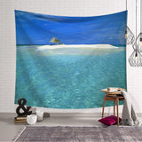 Sea Beach Tree Tapestry Wall Hanging Wall Tapestry Blanket Tapestry Living Room Bedroom Farmhouse Decor Wall Fabric Celestial - one46.com.au