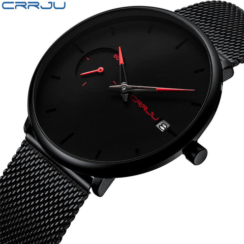 Crrju Sport Watch Men Waterproof Date Calendar Men's Watch Business Casual Watches For Men Watch Fashion Male Clock Reloj Hombre - one46.com.au
