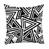 Gajjar Black and White Geometric Decorative Pillowcases Polyester Throw Pillow Case Striped Geometric Pillowcase kussensloop 404 - one46.com.au