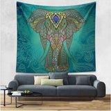 Boho Mandala Tapestry Wall Hanging Witchcraft Wall Cloth Tapestries Elephant Art Psychedelic Hippie Tapestry Macrame Wall Carpet - one46.com.au