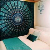 Boho Mandala Tapestry Wall Hanging Witchcraft Wall Cloth Tapestries Elephant Art Psychedelic Hippie Tapestry Macrame Wall Carpet - one46.com.au