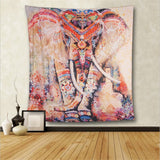 Boho Mandala Tapestry Wall Hanging Witchcraft Wall Cloth Tapestries Elephant Art Psychedelic Hippie Tapestry Macrame Wall Carpet - one46.com.au