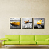 11484 Black And White - Yellow Boat Oil Painting Frameles Painting Decoration Art Canvas Modern Home Decoration Painting - one46.com.au