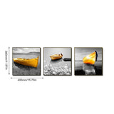 11484 Black And White - Yellow Boat Oil Painting Frameles Painting Decoration Art Canvas Modern Home Decoration Painting - one46.com.au