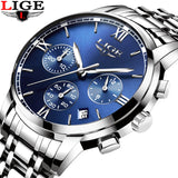 2019 LIGE Mens Watches Top Luxury Brand All Steel Quartz Watch Men Casual Fashion Watch Waterproof Sport Clock Relogio Masculino - one46.com.au