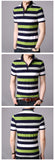 2019 New Fashion Brand Summer Polo Shirt Men Striped Cotton Boyfriend Gift Short Sleeve Slim Fit Top Grade Polos Casual Clothes - one46.com.au