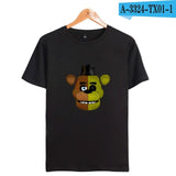 kpop Five nights at Freddy's Anime TShirt  freddy fazbear s  short sleeve shirts for men Fashion trend Couple clothes lovely - one46.com.au