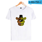 kpop Five nights at Freddy's Anime TShirt  freddy fazbear s  short sleeve shirts for men Fashion trend Couple clothes lovely - one46.com.au