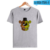 kpop Five nights at Freddy's Anime TShirt  freddy fazbear s  short sleeve shirts for men Fashion trend Couple clothes lovely - one46.com.au