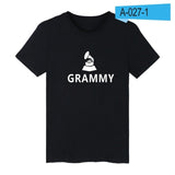 Print Grammy Awards Short Sleeve Tshirt Men Brand Summer Black Tee Shirt Men Cotton Fashion Popular Awards 4XL Funny T Shirts - one46.com.au