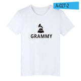 Print Grammy Awards Short Sleeve Tshirt Men Brand Summer Black Tee Shirt Men Cotton Fashion Popular Awards 4XL Funny T Shirts - one46.com.au