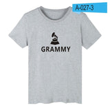 Print Grammy Awards Short Sleeve Tshirt Men Brand Summer Black Tee Shirt Men Cotton Fashion Popular Awards 4XL Funny T Shirts - one46.com.au