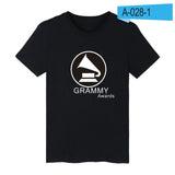 Print Grammy Awards Short Sleeve Tshirt Men Brand Summer Black Tee Shirt Men Cotton Fashion Popular Awards 4XL Funny T Shirts - one46.com.au