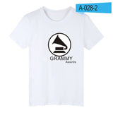 Print Grammy Awards Short Sleeve Tshirt Men Brand Summer Black Tee Shirt Men Cotton Fashion Popular Awards 4XL Funny T Shirts - one46.com.au
