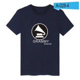 Print Grammy Awards Short Sleeve Tshirt Men Brand Summer Black Tee Shirt Men Cotton Fashion Popular Awards 4XL Funny T Shirts - one46.com.au