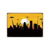 [ Mike86 ] Wanring AREA 51 I WANT TO BELIEVE UFO Aliens Metal Sign Wall Plaque Poster Custom Painting Room Decor Art LT-1695 - one46.com.au
