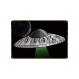 [ Mike86 ] Wanring AREA 51 I WANT TO BELIEVE UFO Aliens Metal Sign Wall Plaque Poster Custom Painting Room Decor Art LT-1695 - one46.com.au