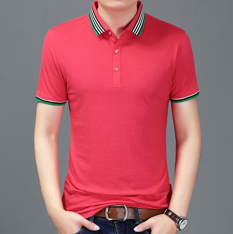 2019 New Fashion Brand Summer Polo Shirt Men Top Grade Slim Fit Short Sleeve Solid Color Boyfriend Gift Polos Casual Men Clothes - one46.com.au