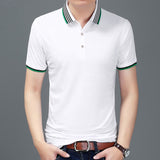 2019 New Fashion Brand Summer Polo Shirt Men Top Grade Slim Fit Short Sleeve Solid Color Boyfriend Gift Polos Casual Men Clothes - one46.com.au