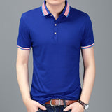 2019 New Fashion Brand Summer Polo Shirt Men Top Grade Slim Fit Short Sleeve Solid Color Boyfriend Gift Polos Casual Men Clothes - one46.com.au