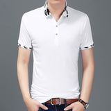 2019 New Fashion Brands Polo Shirt Men Solid Color Summer Slim Fit Short Sleeve Top Grade British Style Poloshirt Casual Clothes - one46.com.au