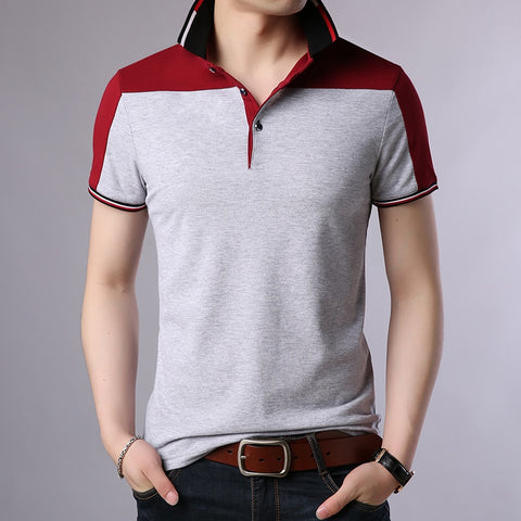 2019 New Fashion Brand Designer Polo Shirt Mens Solid Color Summer Slim Fit With Short Sleeve Top Grade Polo Casual Men Clothes - one46.com.au