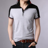 2019 New Fashion Brand Designer Polo Shirt Mens Solid Color Summer Slim Fit With Short Sleeve Top Grade Polo Casual Men Clothes - one46.com.au