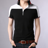 2019 New Fashion Brand Designer Polo Shirt Mens Solid Color Summer Slim Fit With Short Sleeve Top Grade Polo Casual Men Clothes - one46.com.au