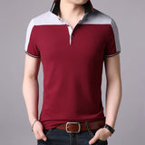 2019 New Fashion Brand Designer Polo Shirt Mens Solid Color Summer Slim Fit With Short Sleeve Top Grade Polo Casual Men Clothes - one46.com.au