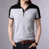 2019 New Fashion Brand Designer Polo Shirt Mens Solid Color Summer Slim Fit With Short Sleeve Top Grade Polo Casual Men Clothes - one46.com.au