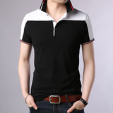 2019 New Fashion Brand Designer Polo Shirt Mens Solid Color Summer Slim Fit With Short Sleeve Top Grade Polo Casual Men Clothes - one46.com.au