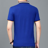 2019 New Fashions Polo Shirt Men Solid Color Summer Short Sleeve Slim Fit Top Grade British Style Polos Casual Mens Clothing - one46.com.au