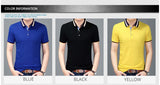 2019 New Fashions Polo Shirt Men Solid Color Summer Short Sleeve Slim Fit Top Grade British Style Polos Casual Mens Clothing - one46.com.au