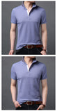 2019 Fashion Brand Polo Shirts Men Solid Color Summer Short Sleeve Slim Fit British Style boys Poloshirt Casual Mens Clothing - one46.com.au