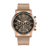 2019 Best Sell Watch Luxury Quartz Sport Military Stainless Steel Dial Leather Band Wrist Watch Dropshipping relogio feminino S7 - one46.com.au