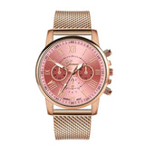 2019 Best Sell Watch Luxury Quartz Sport Military Stainless Steel Dial Leather Band Wrist Watch Dropshipping relogio feminino S7 - one46.com.au