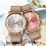2019 Best Sell Watch Luxury Quartz Sport Military Stainless Steel Dial Leather Band Wrist Watch Dropshipping relogio feminino S7 - one46.com.au